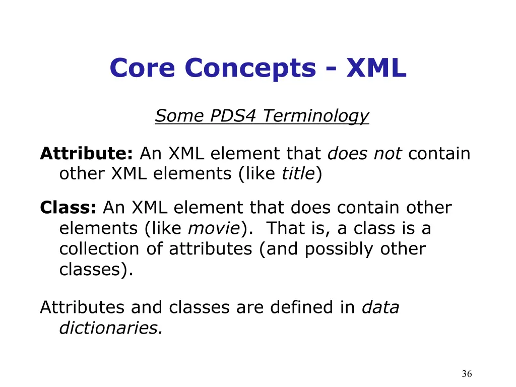 core concepts xml 3