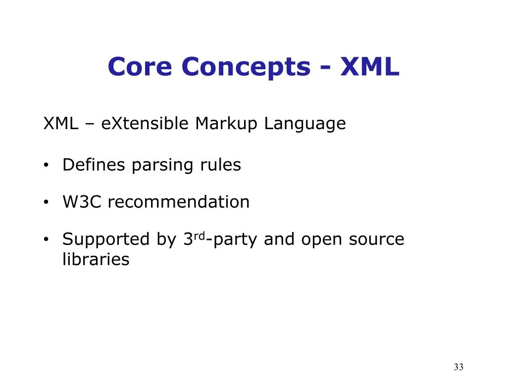 core concepts xml