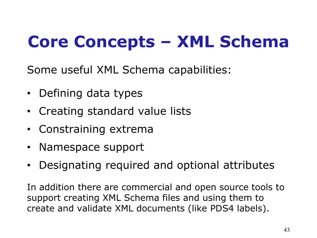 core concepts xml schema 1