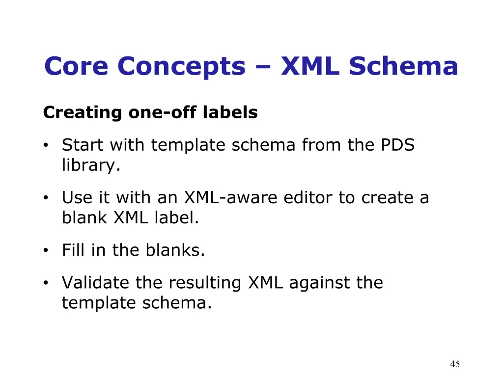 core concepts xml schema 3