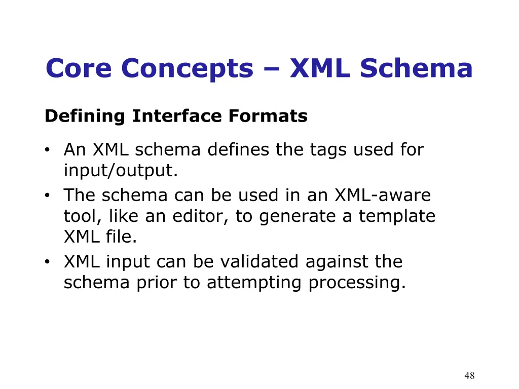 core concepts xml schema 6