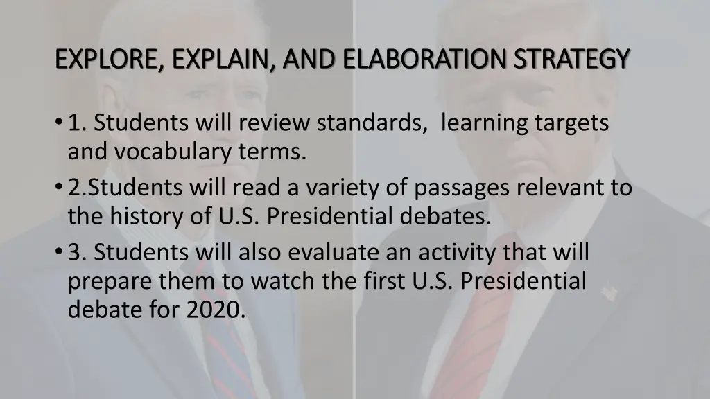 explore explain and elaboration strategy explore