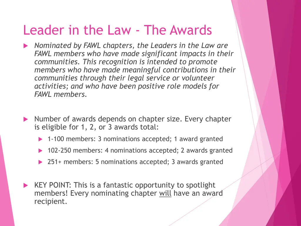 leader in the law the awards