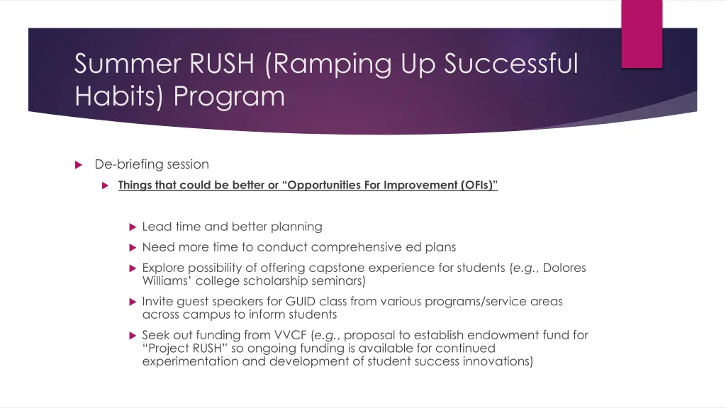 summer rush ramping up successful habits program 3