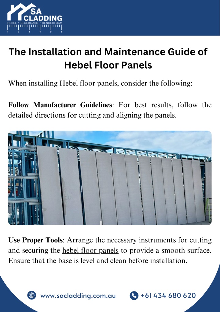 the installation and maintenance guide of hebel