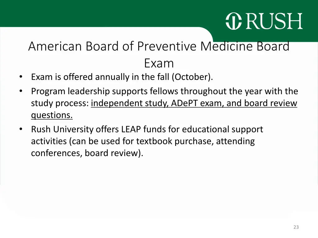 american board of preventive medicine board exam