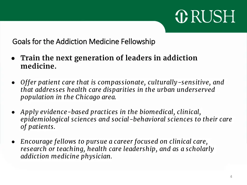 goals for the addiction medicine fellowship goals