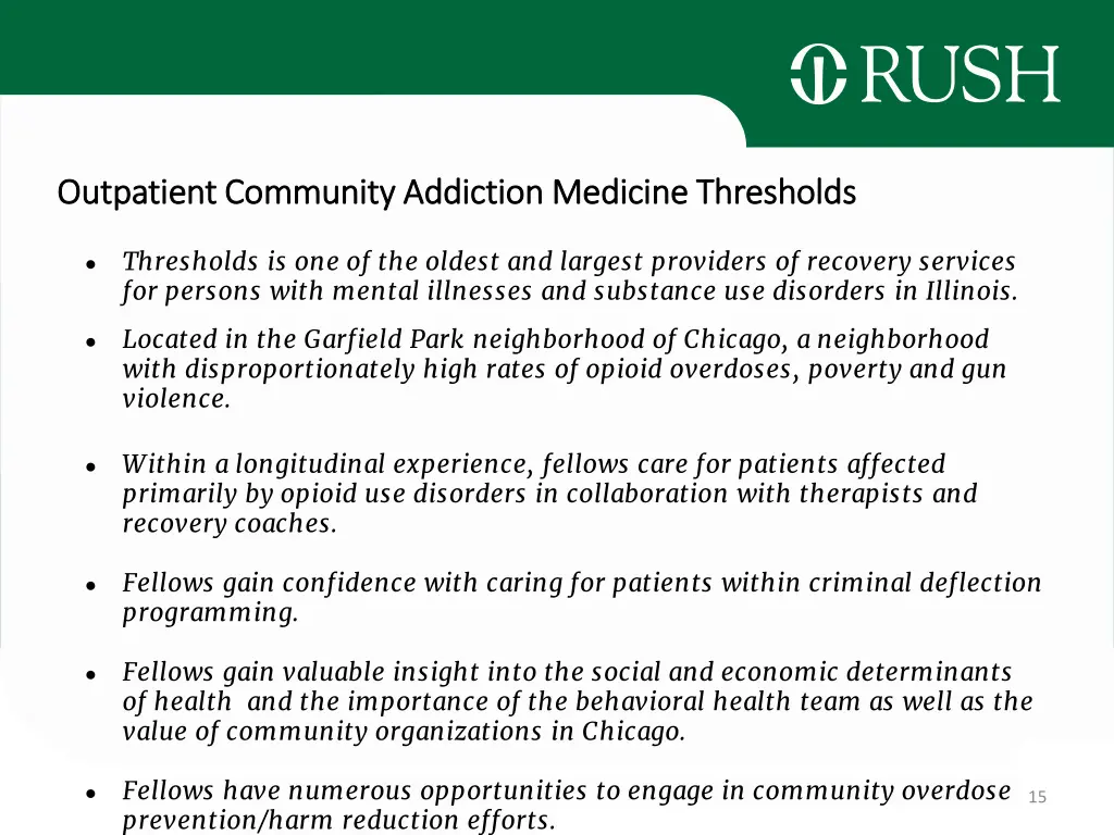 outpatient community addiction medicine