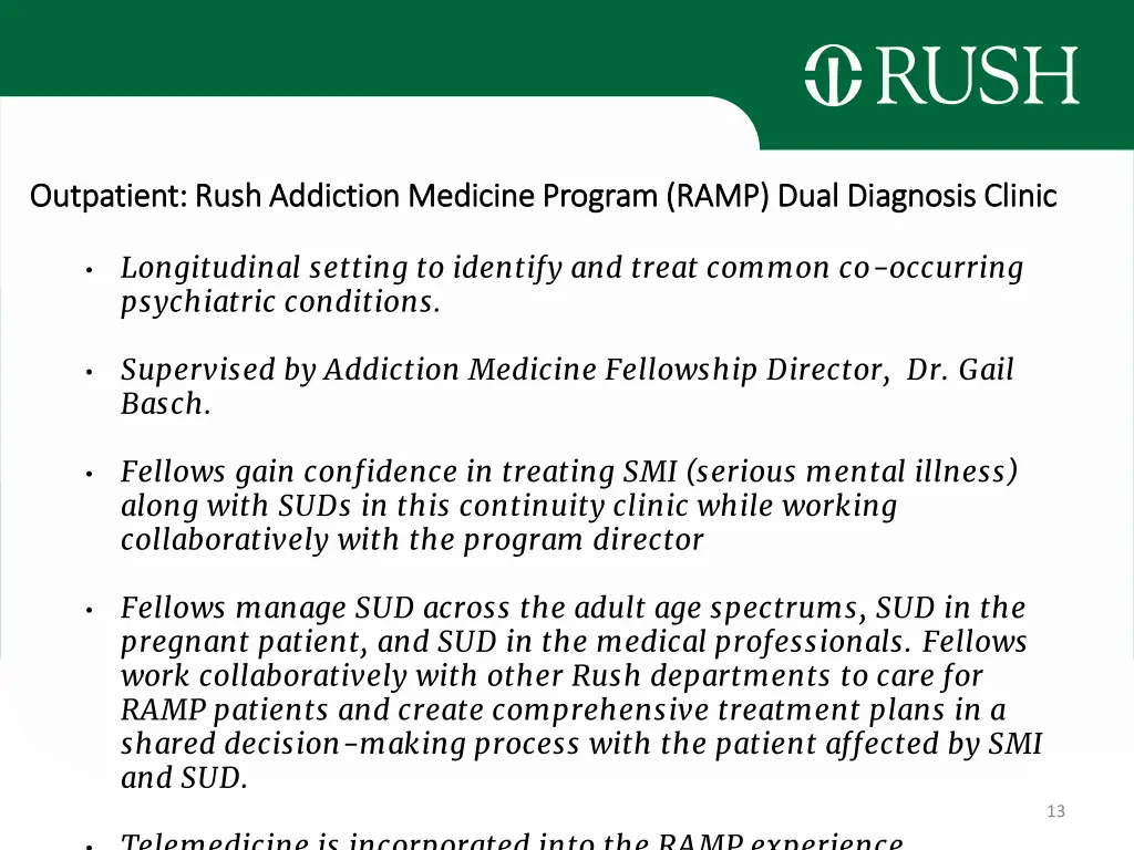 outpatient rush addiction medicine program ramp