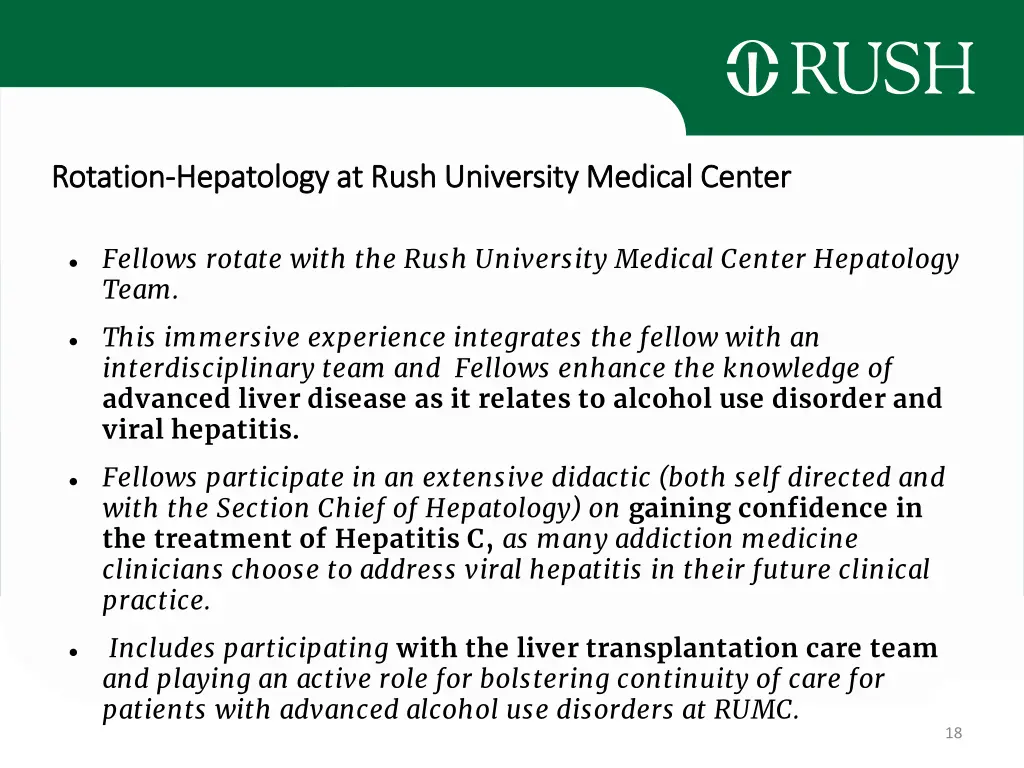 rotation rotation hepatology at rush university