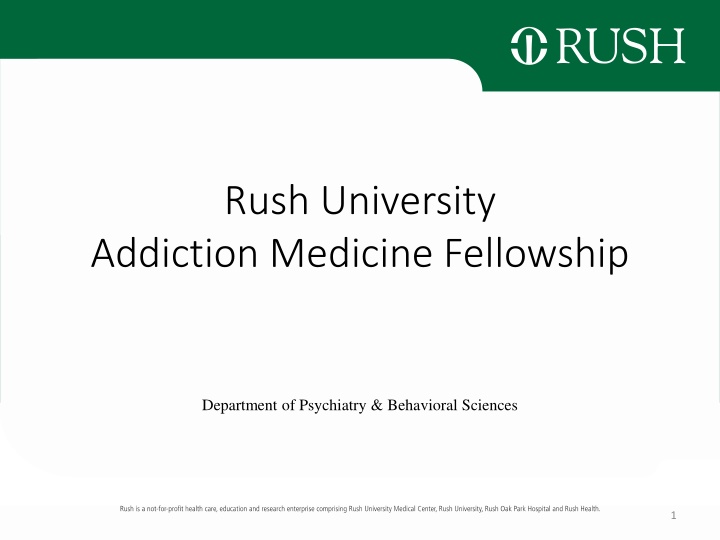 rush university addiction medicine fellowship