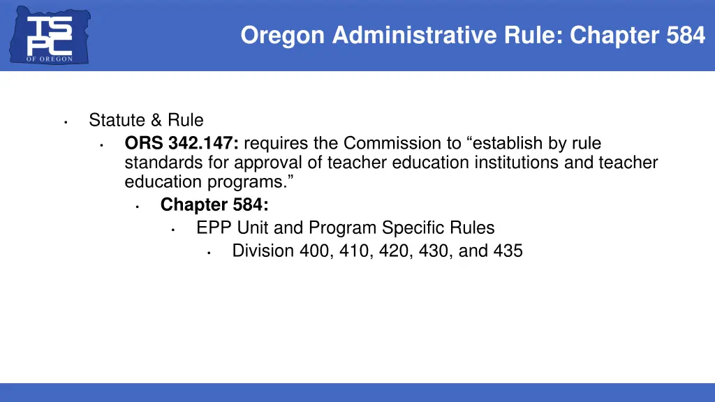 oregon administrative rule chapter 584