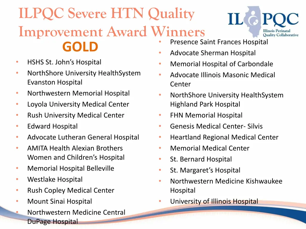 ilpqc severe htn quality improvement award