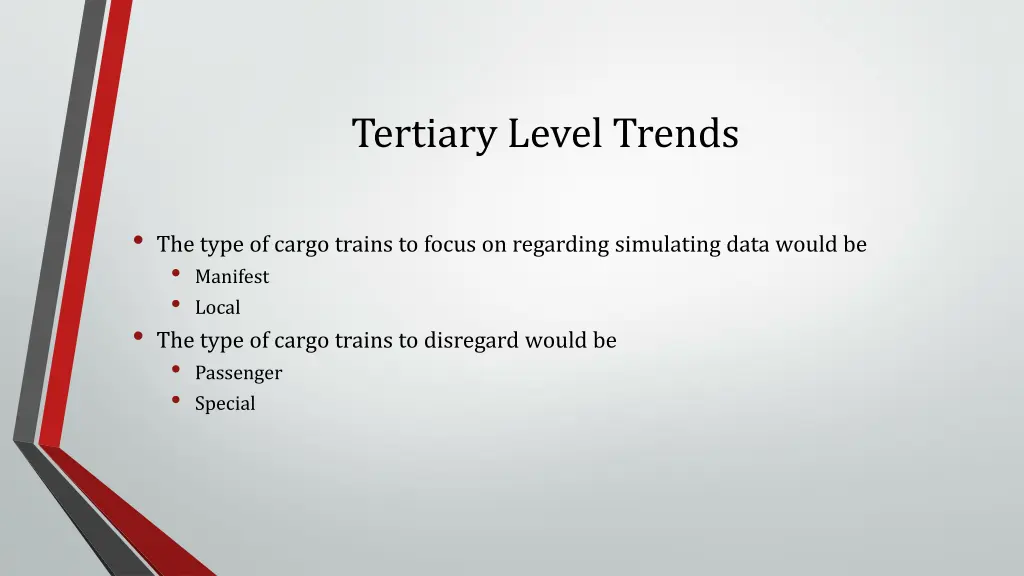 tertiary level trends