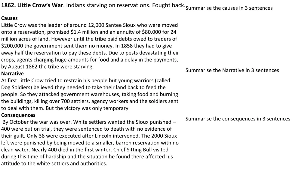 1862 little crow s war indians starving