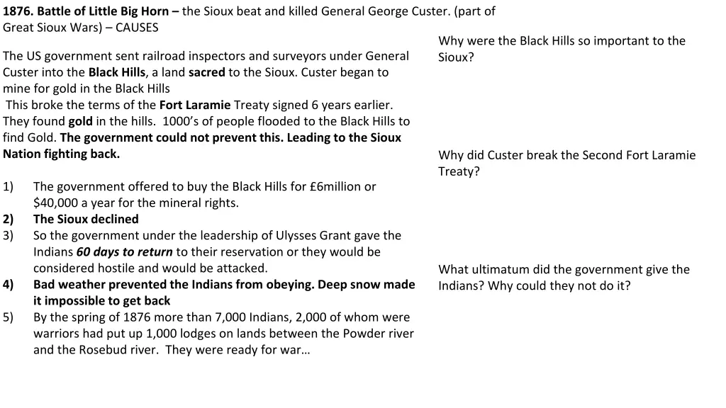 1876 battle of little big horn the sioux beat