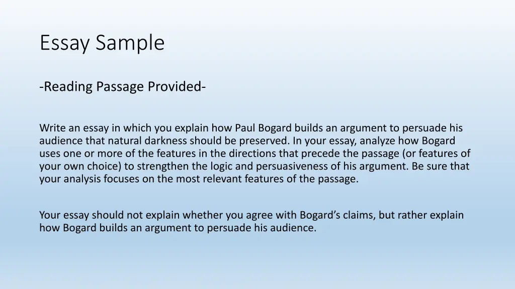 essay sample