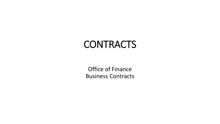 contracts contracts