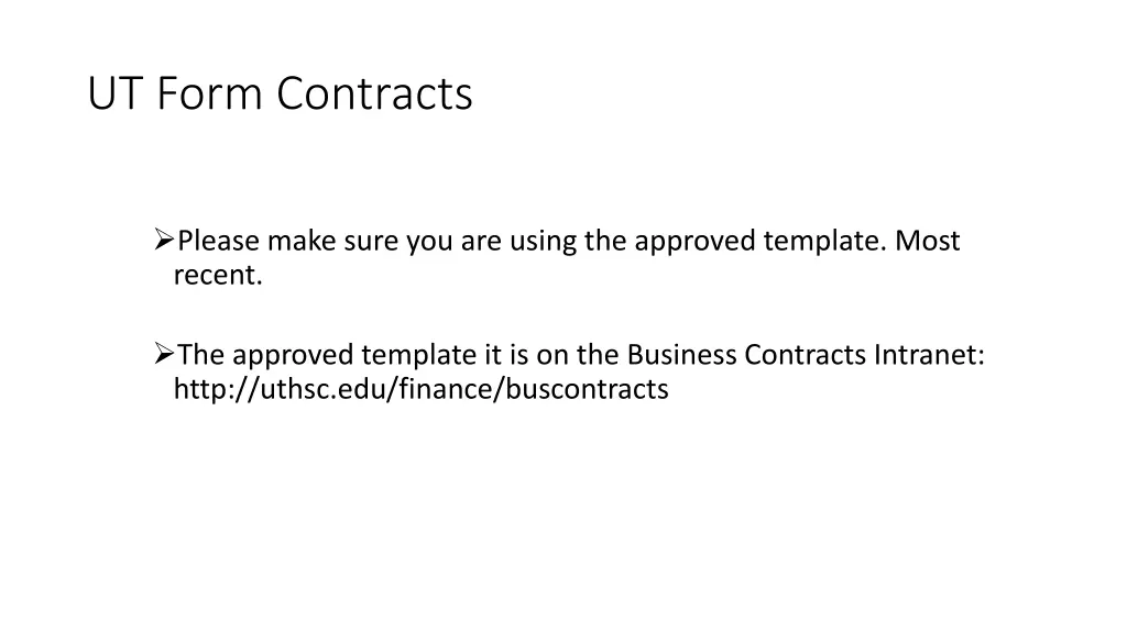 ut form contracts