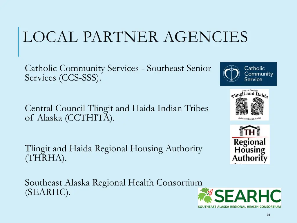 local partner agencies