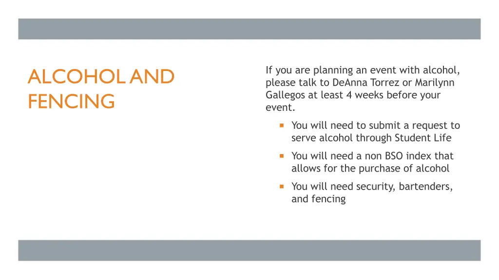 if you are planning an event with alcohol please