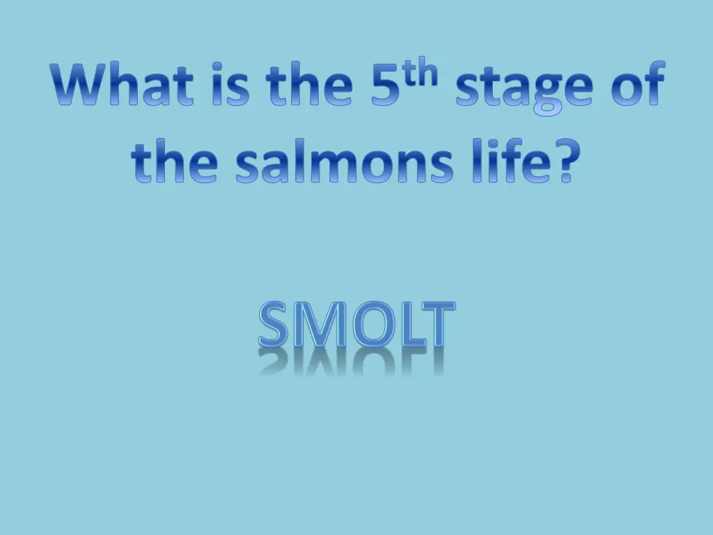 what is the 5 th stage of the salmons life