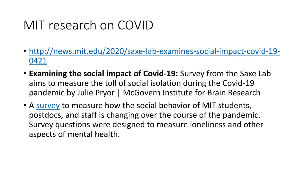 mit research on covid