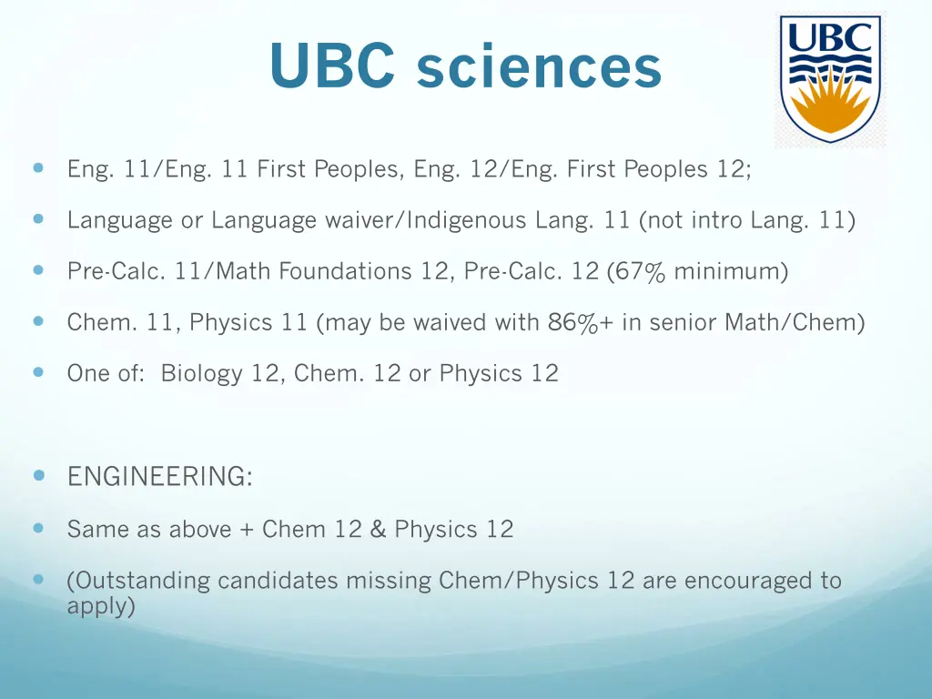 ubc sciences