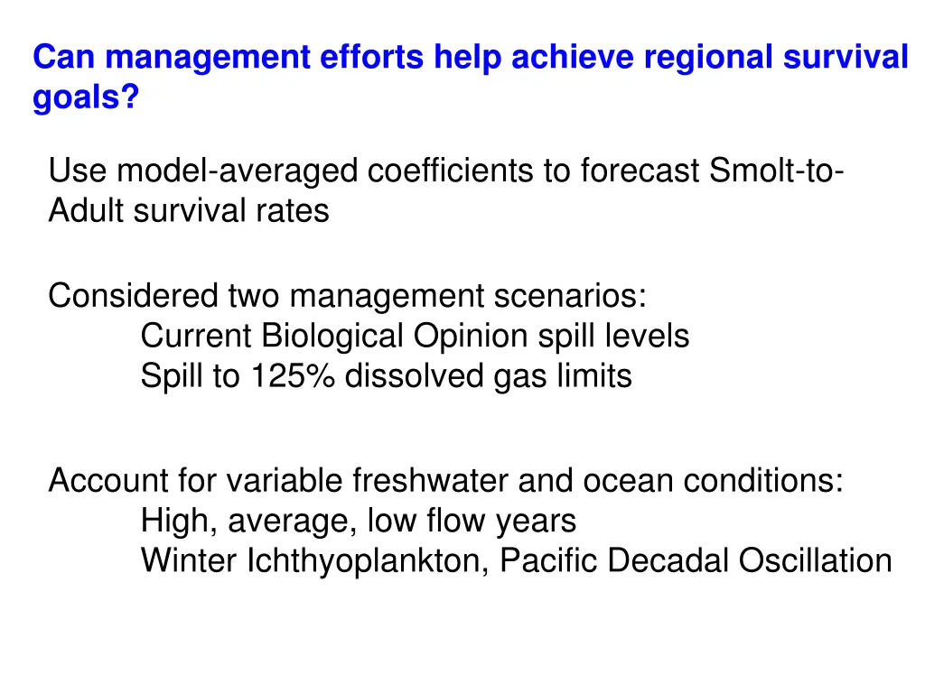 can management efforts help achieve regional