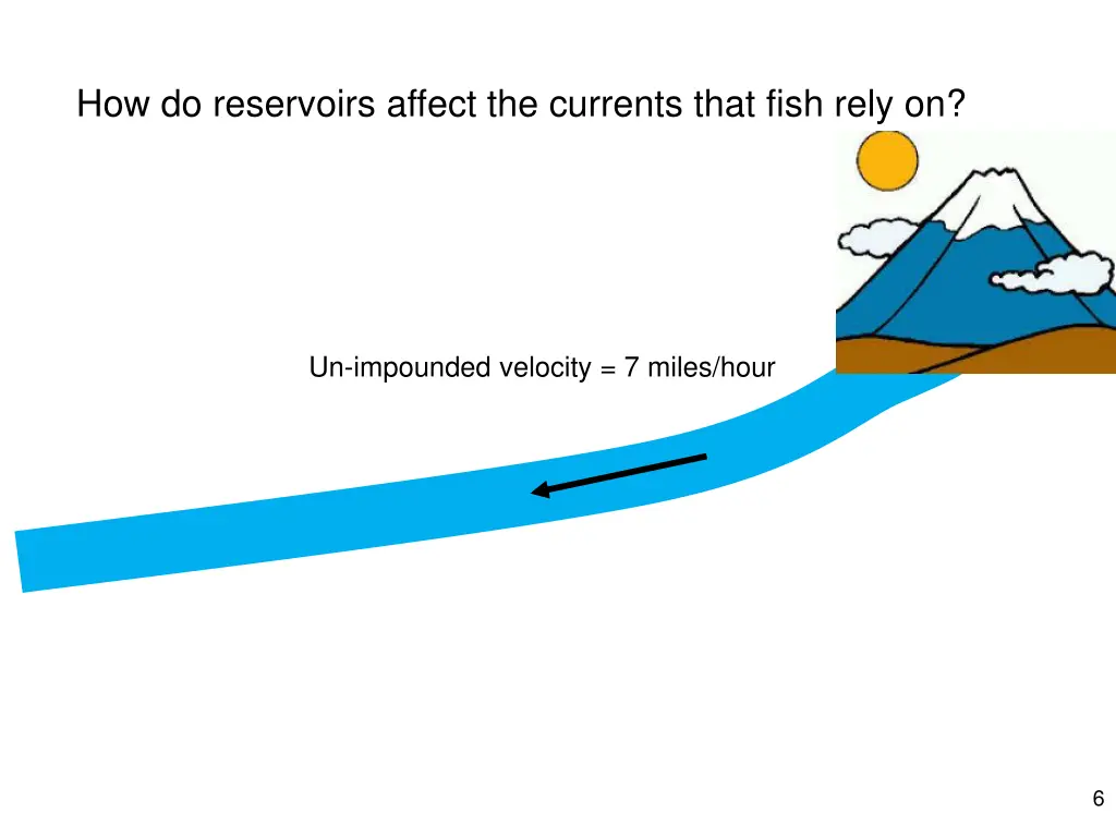 how do reservoirs affect the currents that fish