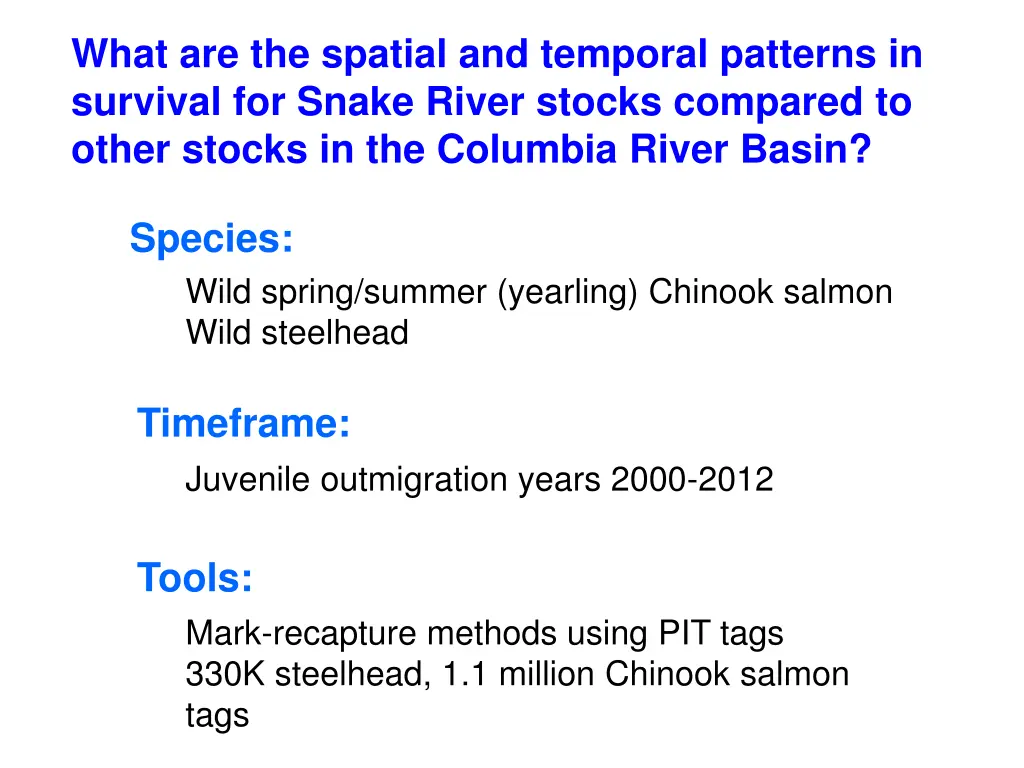 what are the spatial and temporal patterns