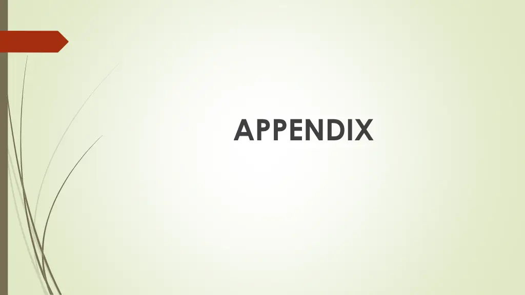 appendix