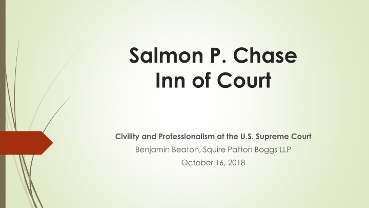 salmon p chase inn of court