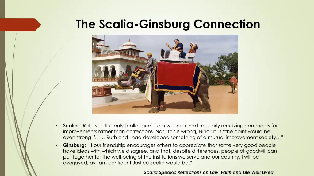 the scalia ginsburg connection