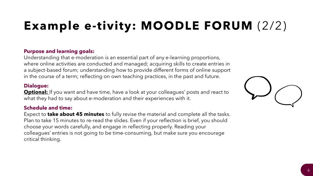 example e tivity moodle forum 2 2