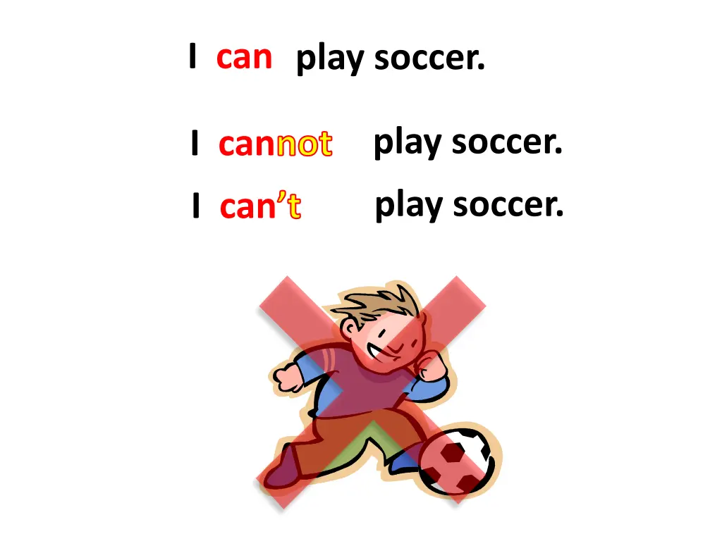 i can play soccer