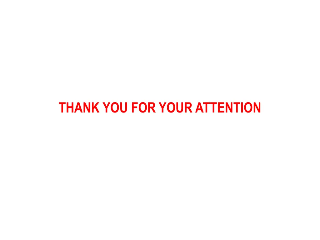 thank you for your attention