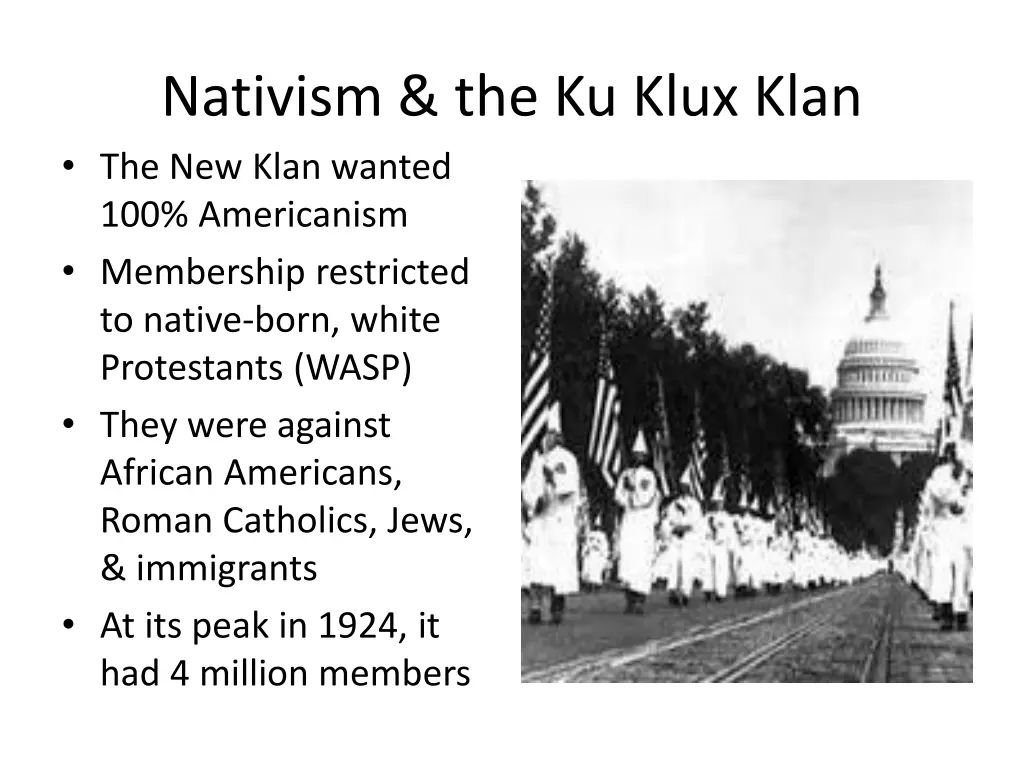 nativism the ku klux klan the new klan wanted