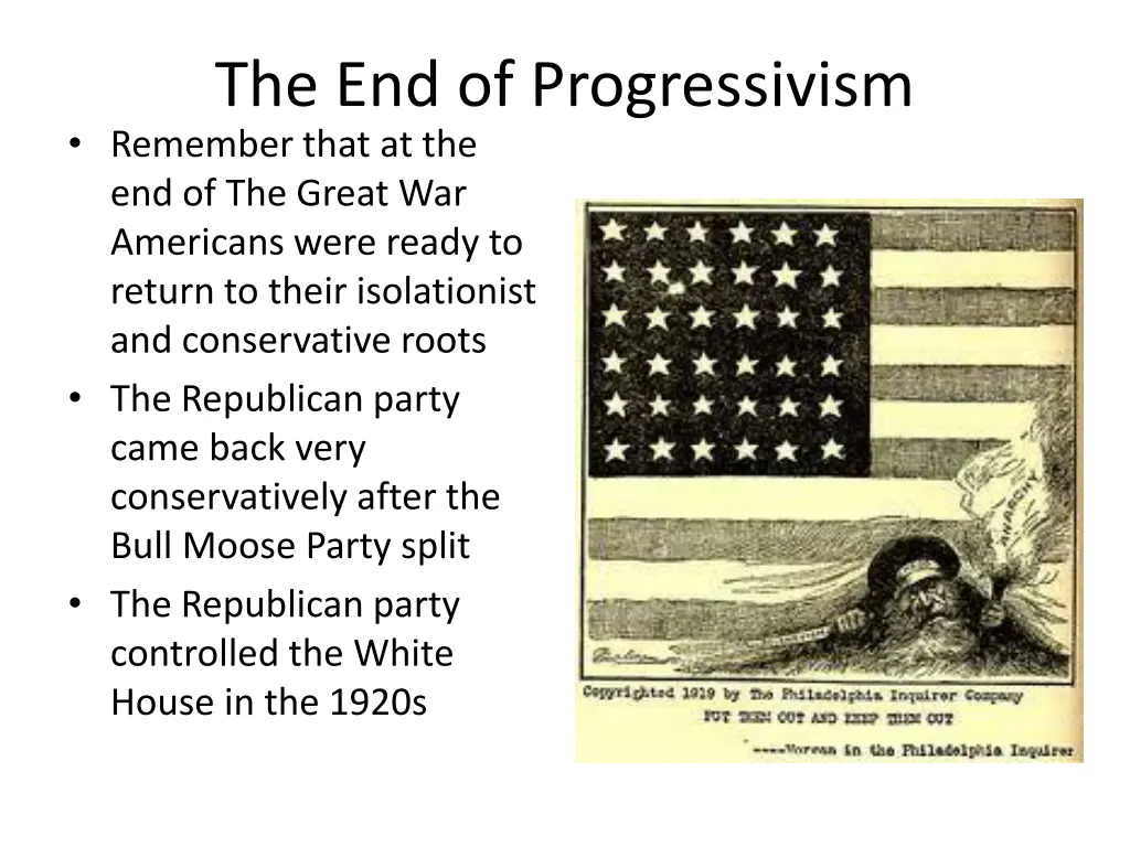 the end of progressivism remember that