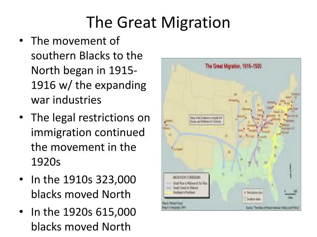 the great migration the movement of southern