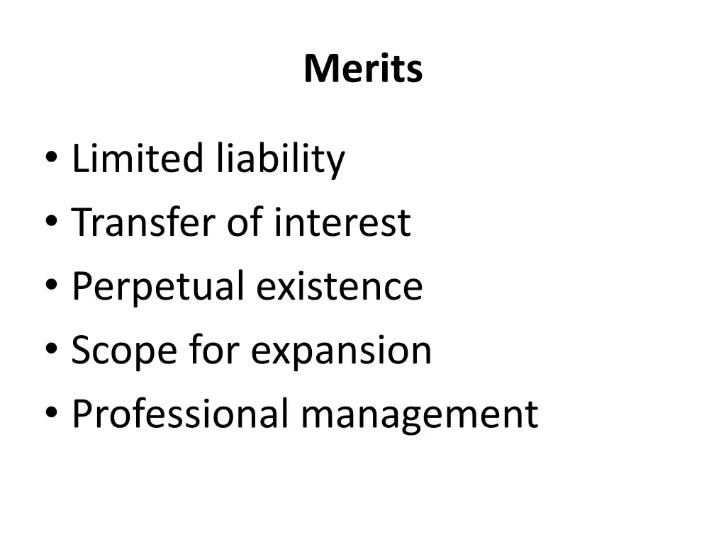 merits 1