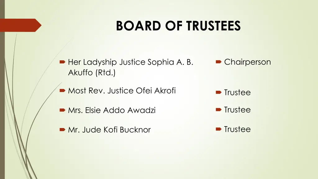 board of trustees