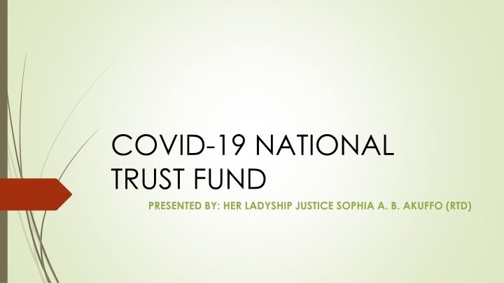 covid 19 national trust fund presented