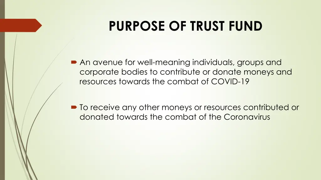 purpose of trust fund