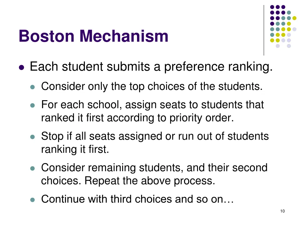 boston mechanism