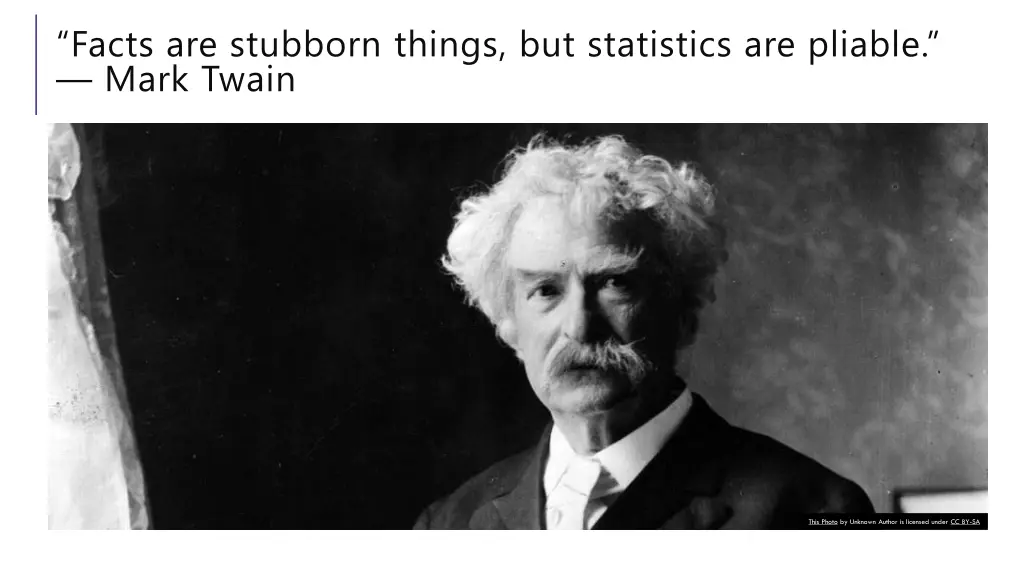 facts are stubborn things but statistics