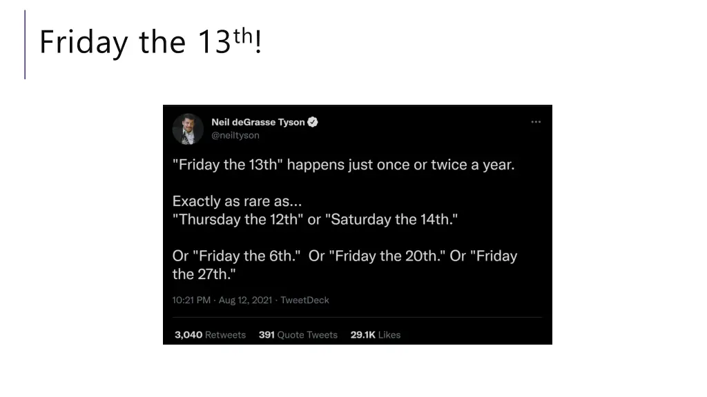 friday the 13 th