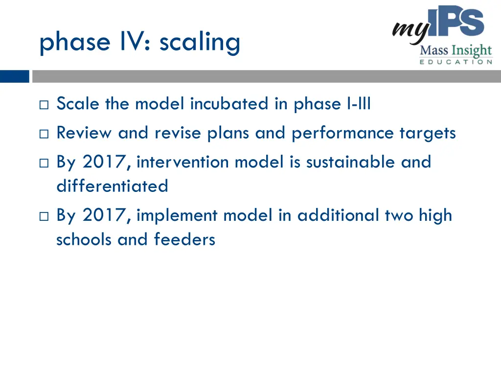 phase iv scaling