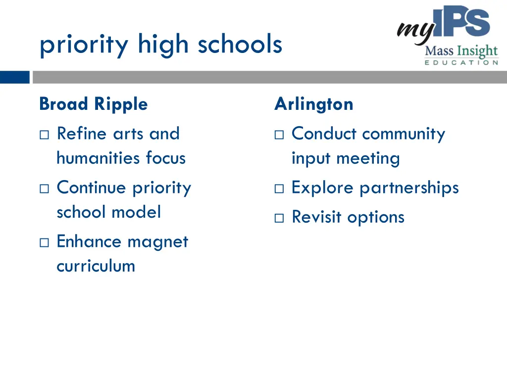 priority high schools 1