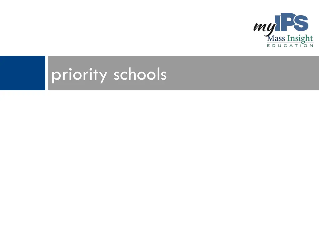 priority schools